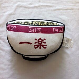 2002 Naruto Shippuden Naruto Ramen Bowl Plush Pillow 14 x 9